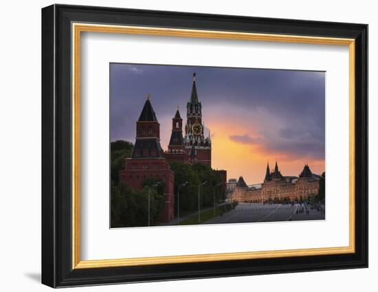 Red Square at Dusk.-Jon Hicks-Framed Photographic Print