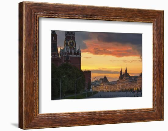 Red Square at Dusk.-Jon Hicks-Framed Photographic Print