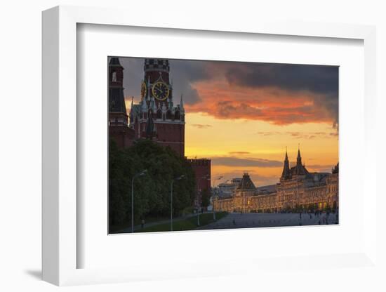 Red Square at Dusk.-Jon Hicks-Framed Photographic Print