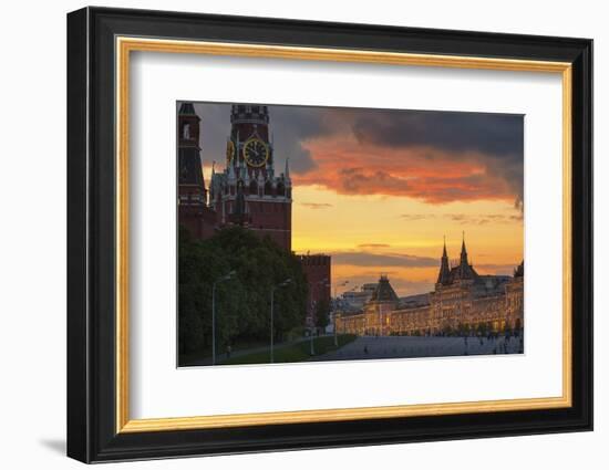 Red Square at Dusk.-Jon Hicks-Framed Photographic Print