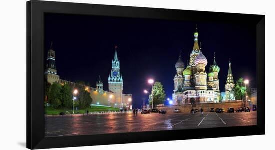 Red Square at night, Moscow-Vadim Ratsenskiy-Framed Art Print