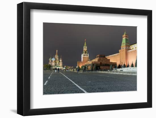 Red Square, St. Basil's Cathedral, Lenin's Tomb and walls of the Kremlin, UNESCO World Heritage Sit-Miles Ertman-Framed Photographic Print