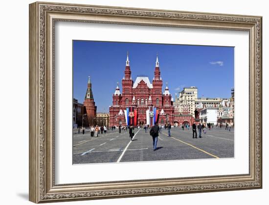 Red Square with State Historical Museum, Moscow, Russia-null-Framed Art Print