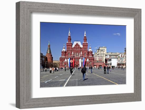 Red Square with State Historical Museum, Moscow, Russia-null-Framed Art Print