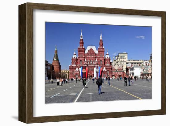 Red Square with State Historical Museum, Moscow, Russia-null-Framed Art Print