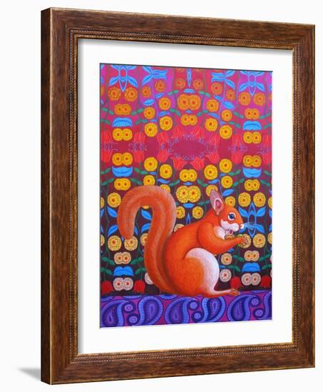 Red Squirrel, 2014-Jane Tattersfield-Framed Giclee Print