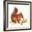 Red Squirrel-Peggy Harris-Framed Giclee Print