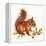 Red Squirrel-Peggy Harris-Framed Premier Image Canvas