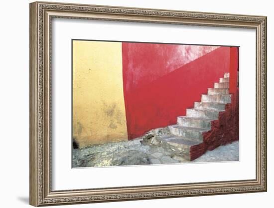 Red Stairway-Douglas Steakley-Framed Giclee Print