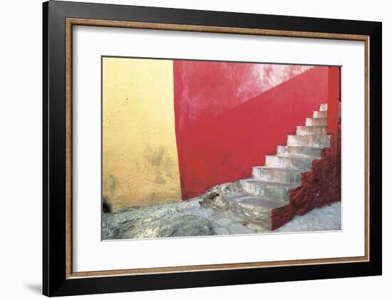 Red Stairway-Douglas Steakley-Framed Giclee Print