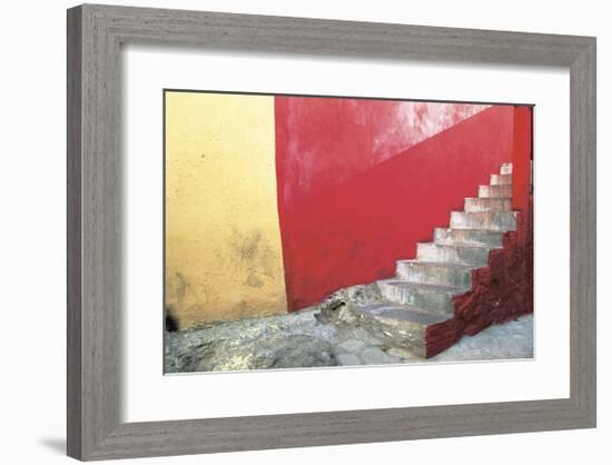 Red Stairway-Douglas Steakley-Framed Giclee Print