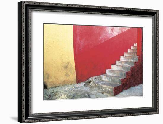 Red Stairway-Douglas Steakley-Framed Giclee Print