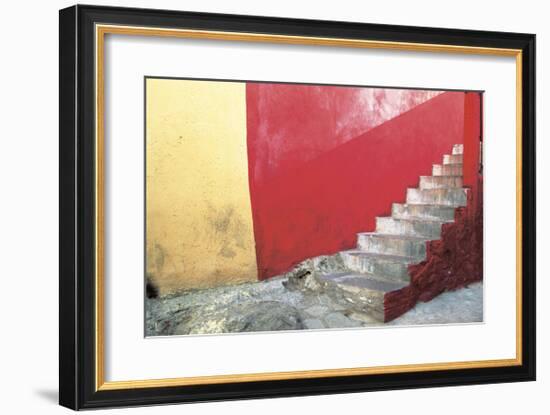 Red Stairway-Douglas Steakley-Framed Giclee Print