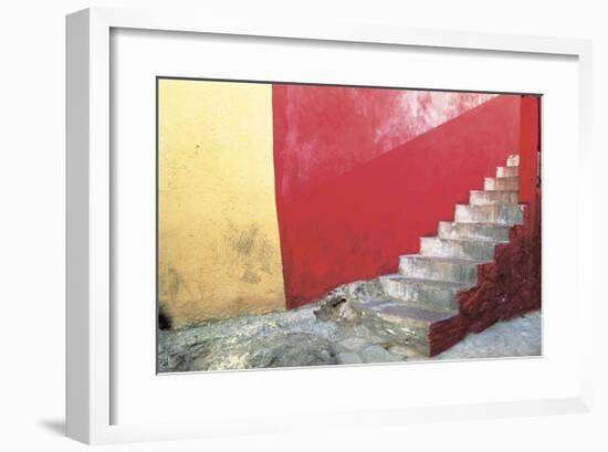 Red Stairway-Douglas Steakley-Framed Giclee Print