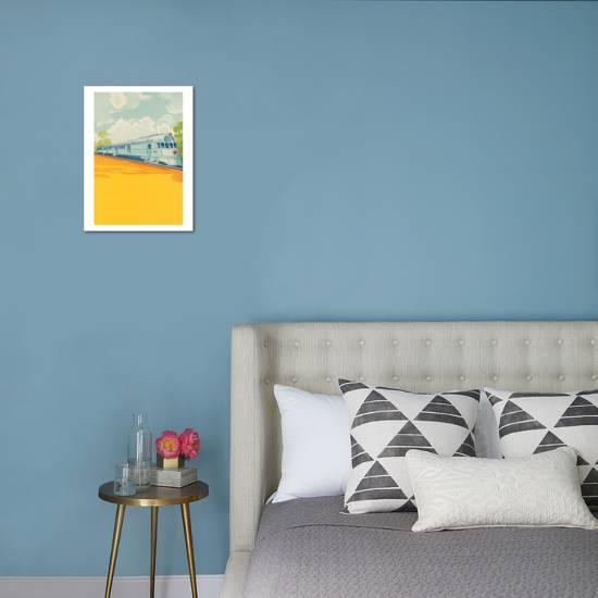 Red Star Bullet Train Art Print By Art Com