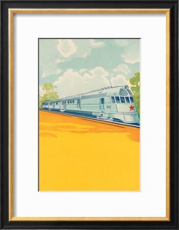 Red Star Bullet Train Art Print By Art Com