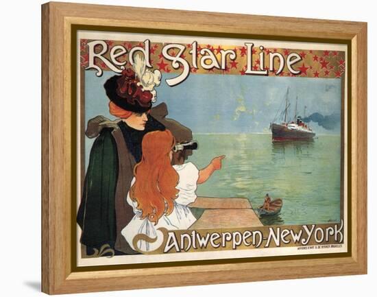 Red Star Line, 1899-Henri Cassiers-Framed Premier Image Canvas