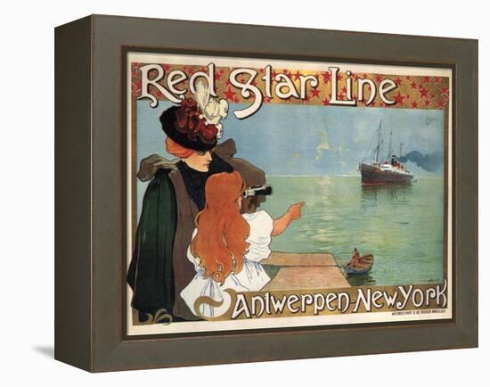 Red Star Line, 1899-Henri Cassiers-Framed Premier Image Canvas