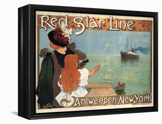 Red Star Line, 1899-Henri Cassiers-Framed Premier Image Canvas