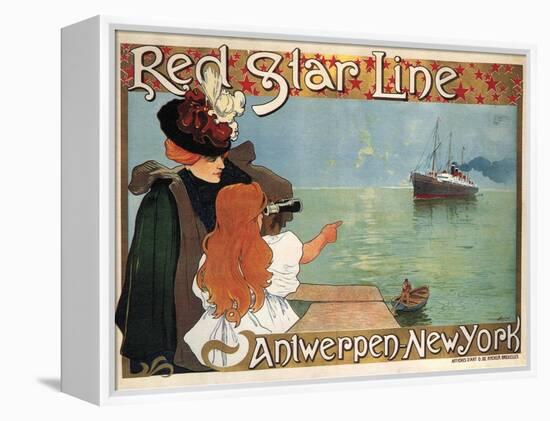 Red Star Line, 1899-Henri Cassiers-Framed Premier Image Canvas