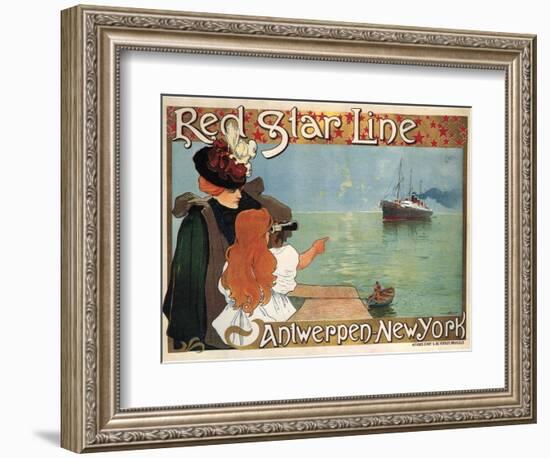 Red Star Line, 1899-Henri Cassiers-Framed Giclee Print