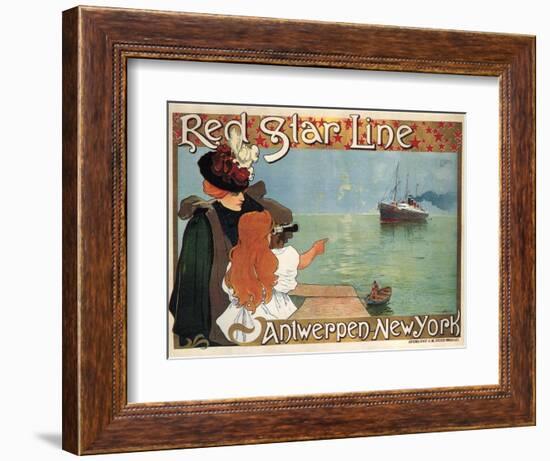 Red Star Line, 1899-Henri Cassiers-Framed Giclee Print