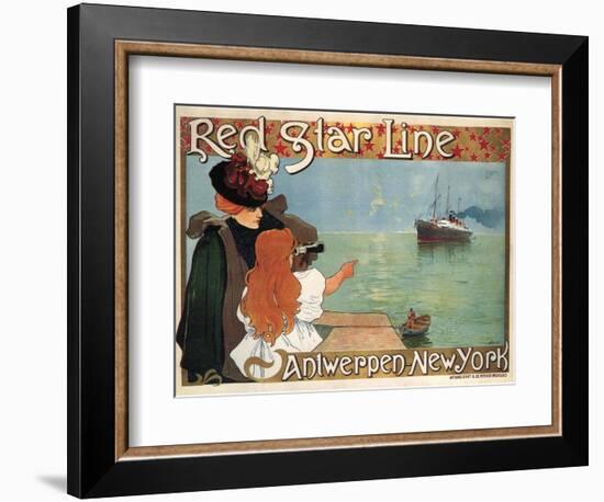 Red Star Line, 1899-Henri Cassiers-Framed Giclee Print