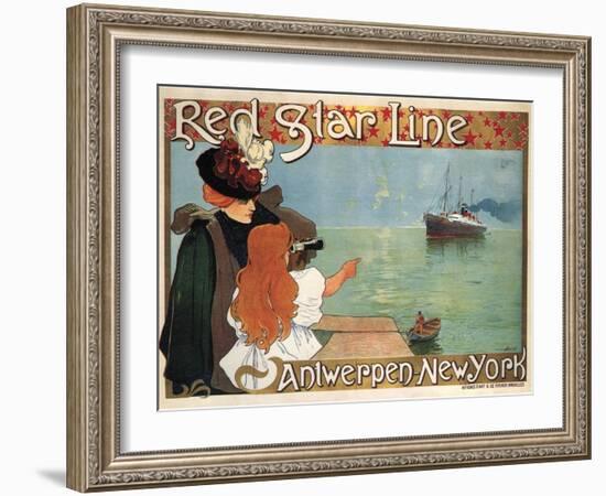 Red Star Line, 1899-Henri Cassiers-Framed Giclee Print