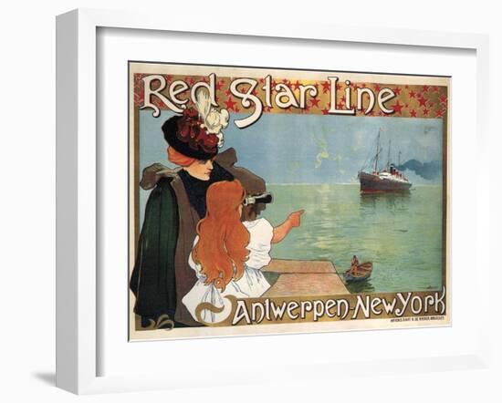 Red Star Line, 1899-Henri Cassiers-Framed Giclee Print