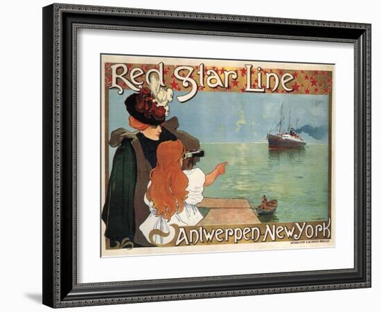 Red Star Line, 1899-Henri Cassiers-Framed Giclee Print