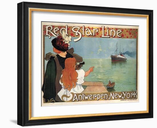 Red Star Line, 1899-Henri Cassiers-Framed Giclee Print