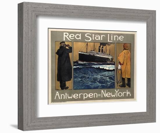 Red Star Line, 1908-Henri Cassiers-Framed Giclee Print