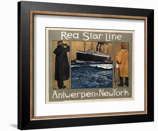 Red Star Line, 1908-Henri Cassiers-Framed Giclee Print