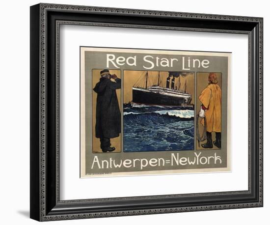 Red Star Line, 1908-Henri Cassiers-Framed Giclee Print