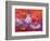 Red Still Life with Chinese Lantern-Ann Oram-Framed Giclee Print