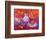 Red Still Life with Chinese Lantern-Ann Oram-Framed Giclee Print