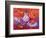 Red Still Life with Chinese Lantern-Ann Oram-Framed Giclee Print