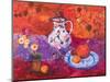 Red Still Life with Chinese Lantern-Ann Oram-Mounted Giclee Print