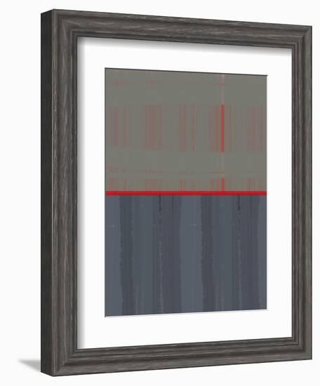 Red Stripe-NaxArt-Framed Art Print