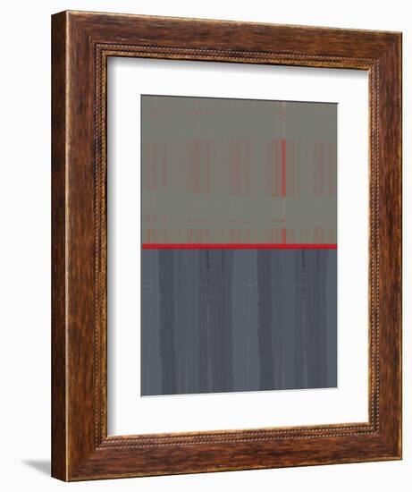 Red Stripe-NaxArt-Framed Art Print