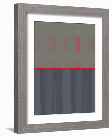 Red Stripe-NaxArt-Framed Art Print