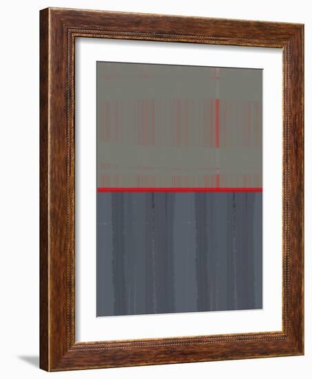 Red Stripe-NaxArt-Framed Art Print