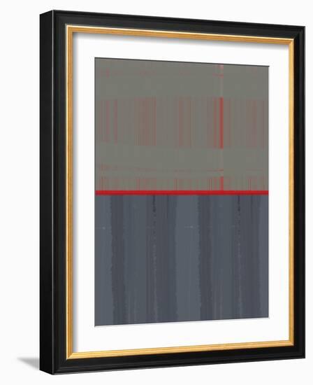 Red Stripe-NaxArt-Framed Art Print