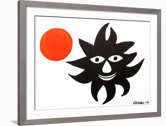 Red Sun-Alexander Calder-Framed Collectable Print