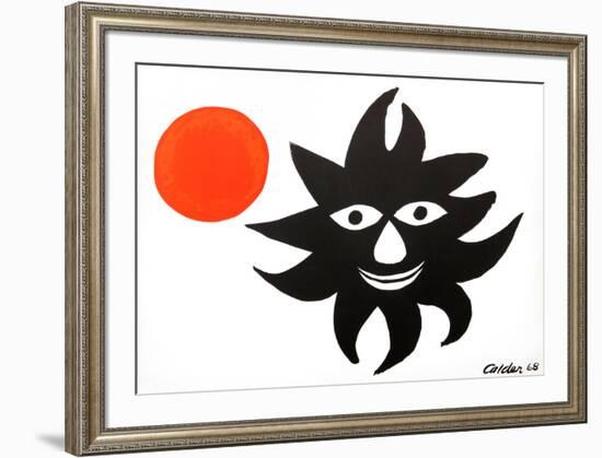 Red Sun-Alexander Calder-Framed Collectable Print
