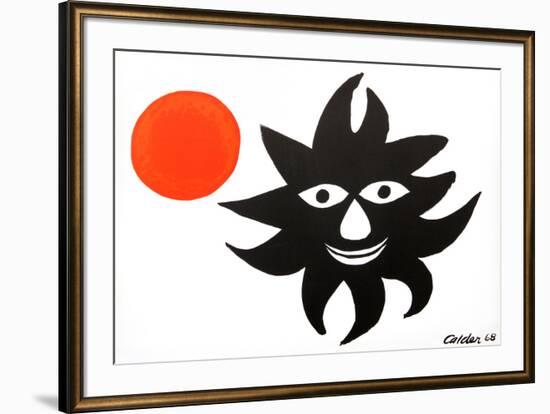 Red Sun-Alexander Calder-Framed Collectable Print