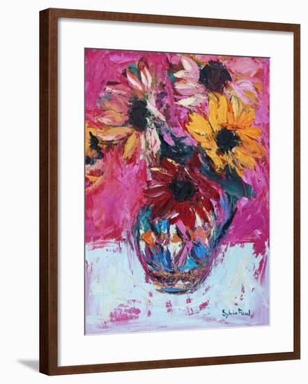 Red Sunflower-Sylvia Paul-Framed Giclee Print