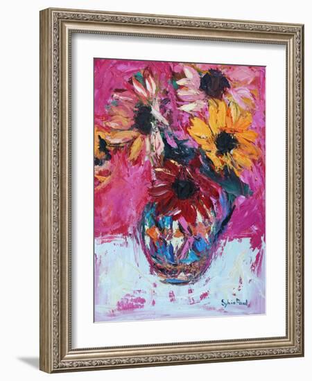 Red Sunflower-Sylvia Paul-Framed Giclee Print