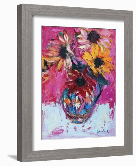 Red Sunflower-Sylvia Paul-Framed Giclee Print