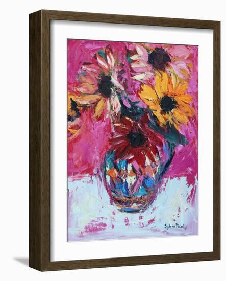 Red Sunflower-Sylvia Paul-Framed Giclee Print